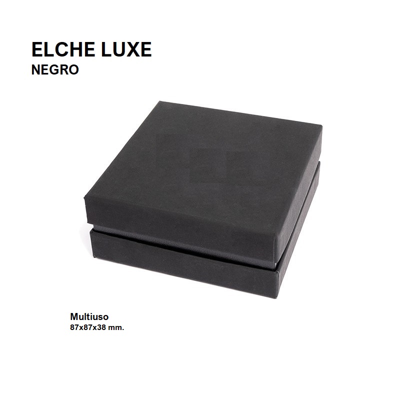 Caja Elche LUXE juego + cadena/colgante 87x87x38 mm.